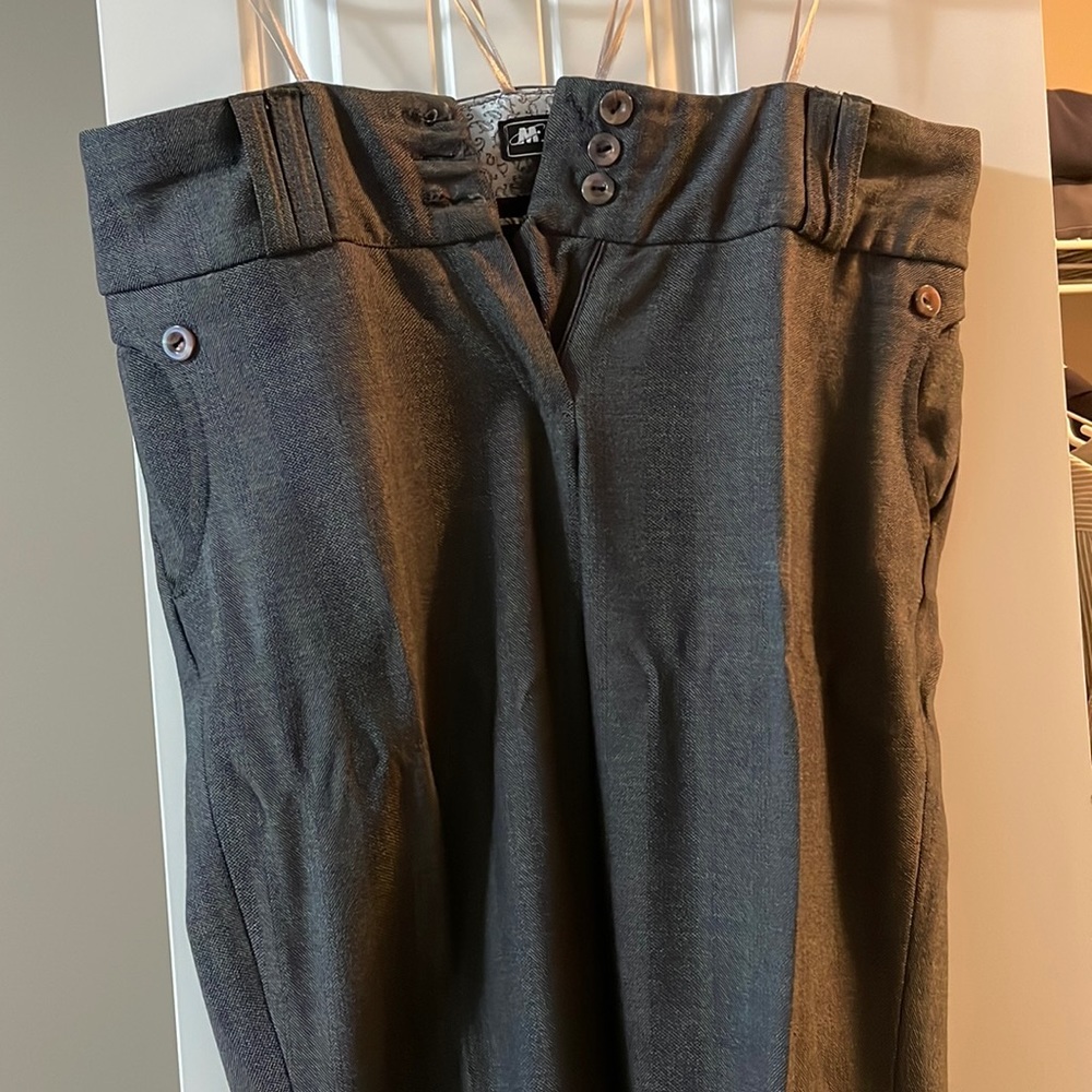 Medium waist dress pants